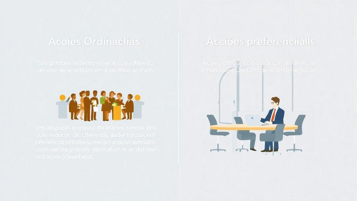 Comparação de Ações Ordinárias e Preferenciais Comparação de Ações Ordinárias e Preferenciais